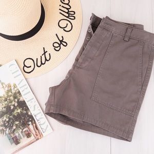 J. Crew Factory • Kahki Button Fly Shorts